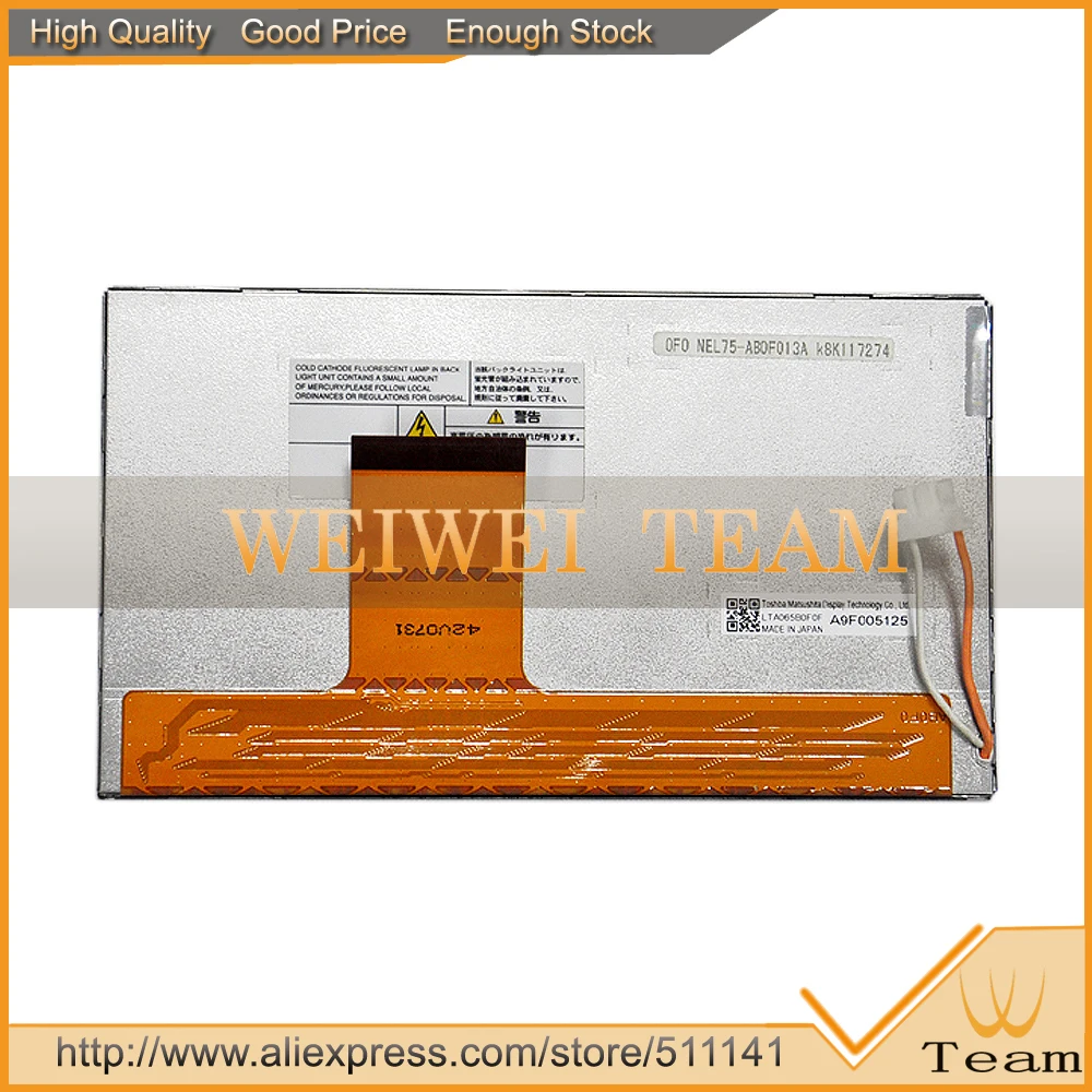 Original font b Car b font font b GPS b font Navigation System Display LTA065B0F0F 0F0