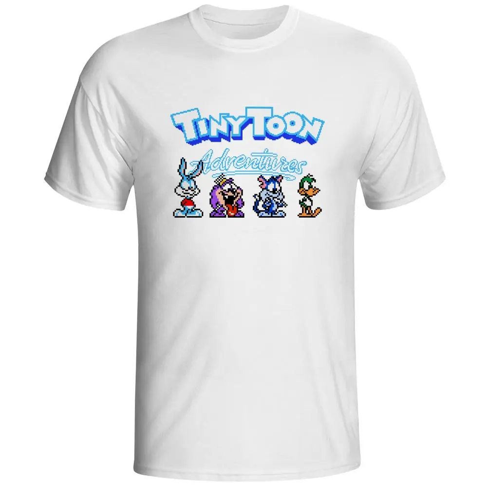 

Tiny Toon Adventures T-shirt Select Your Player Retro Console FC Game Pixel Art Brand Design T Shirt Punk Fashion Women Men Top