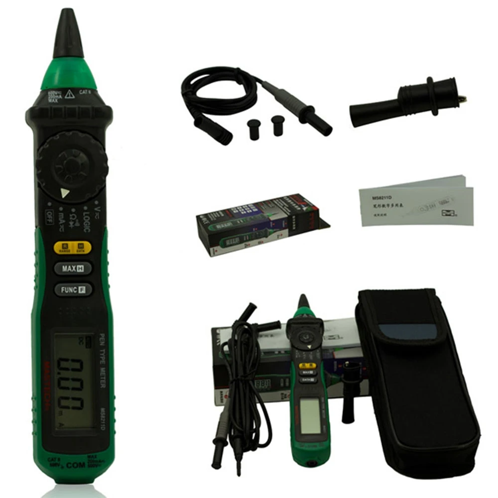 New MS8211 Pen Type Digital Multimeter Handheld Auto Ranging Non ...