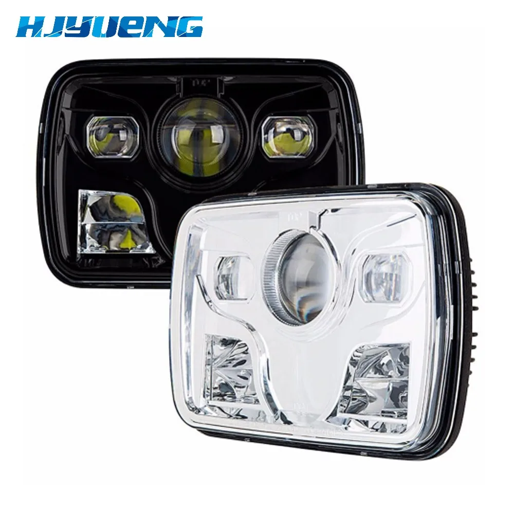7Inch High Low Beam Led Headlights For Jeep Wrangler YJ Cherokee XJ