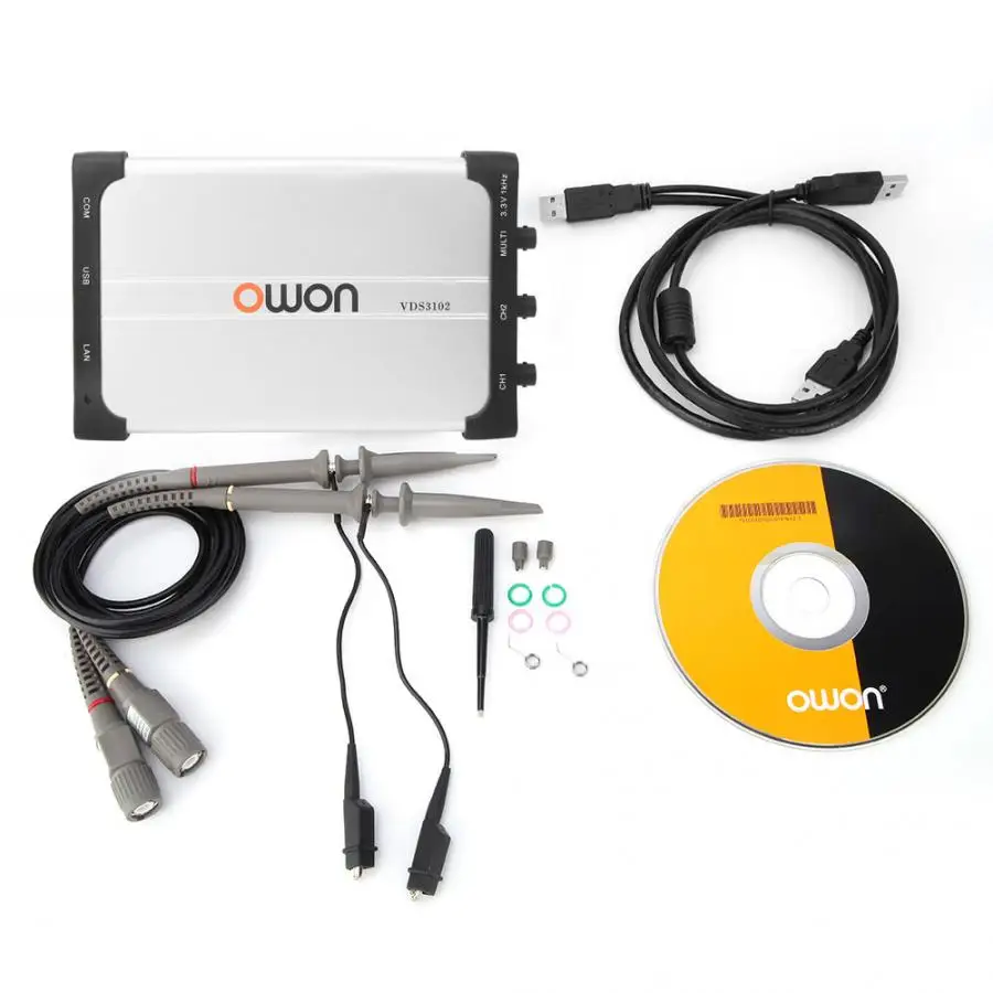 

Owon VDS3102 100MHz 2+1 Multi Channel 1 GS/s Virtual USB Oscilloscope