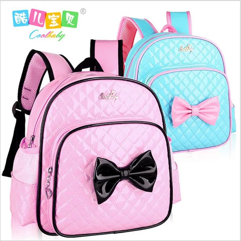 Cute cartoon is pu leather backpack backpack han edition children high grade waterproof  boys and girls School bag travel bag