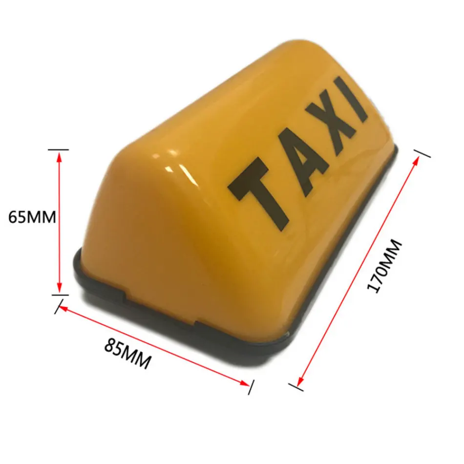 Универсальный светодиодный светильник на крышу такси, DC 12 В, 3 Вт, водонепроницаемый желтый/белый индикатор, автомобильная кабина, верхний светильник, декоративный светильник для автомобиля