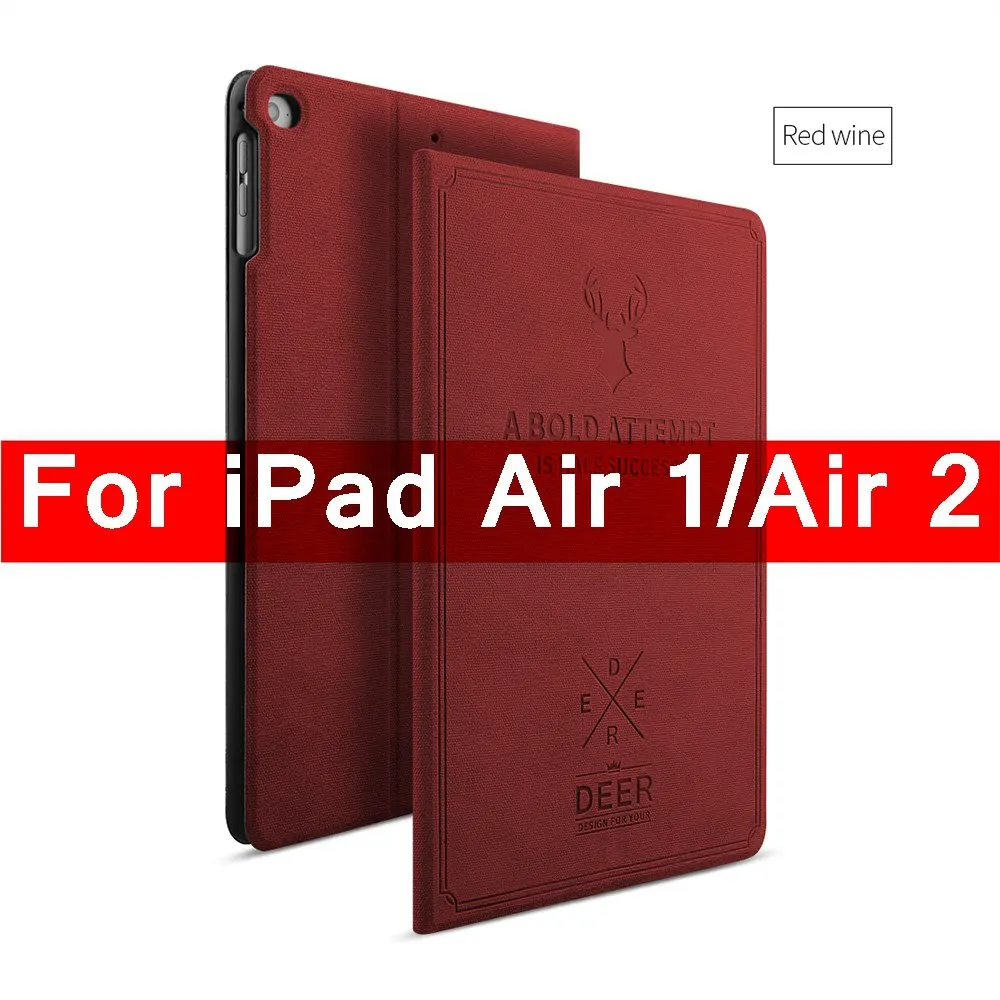 FLOVEME для Apple iPad Mini 1 2 3 4 чехол с функцией автоматического сна/пробуждения флип-чехлы из искусственной кожи для iPad Air 2 1 Smart Stand Folio чехол - Цвет: For iPad Air1 Air2