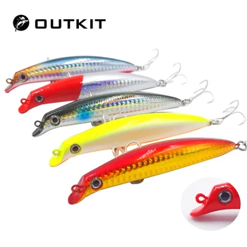 

OUTKIT Fishing Lure 1PC Laser Minnow 13g 10.5cm Wobbling Minnow Floating Lure Hard Bait Fishing Wobblers crankbait artificial