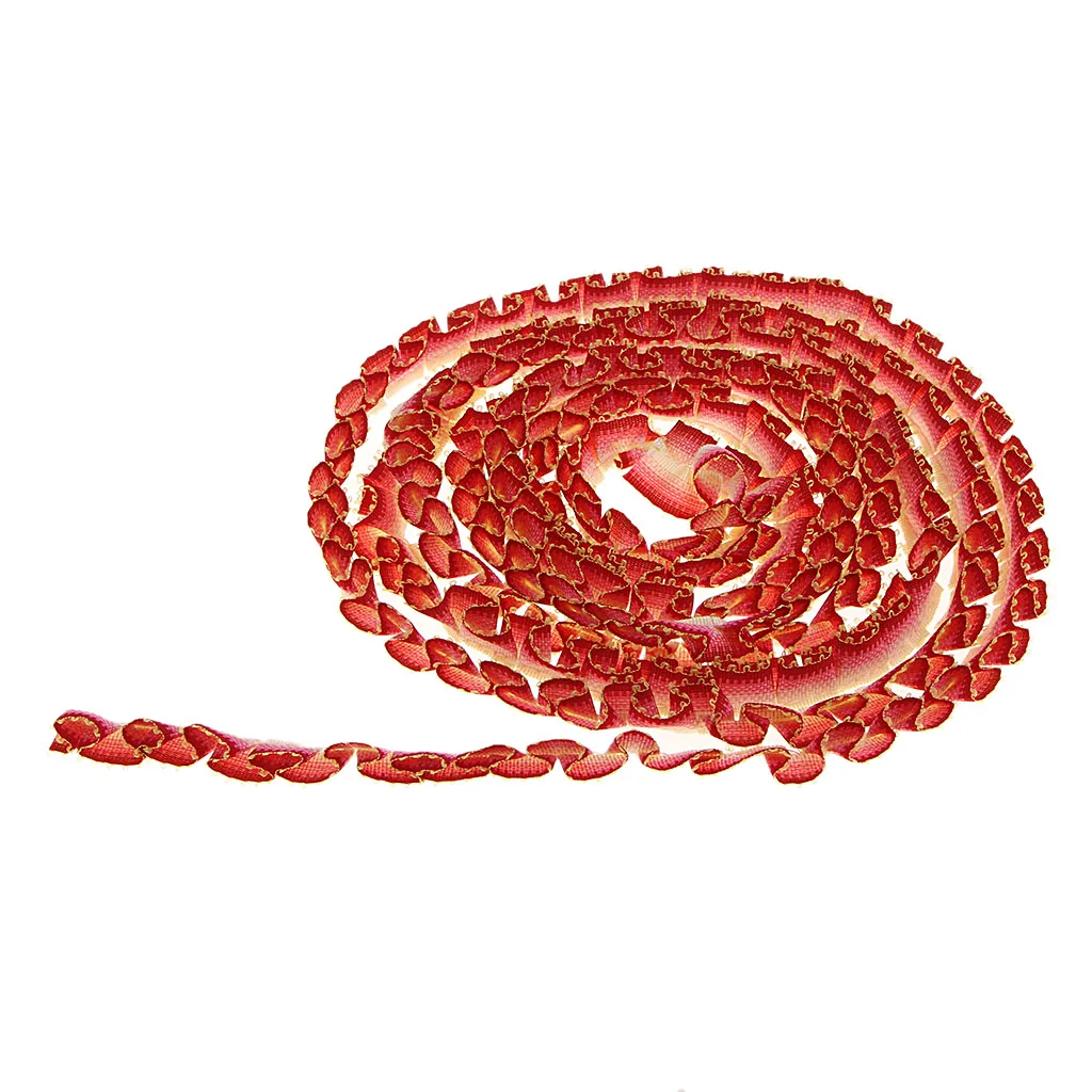2 Yards Pleated Lace Ribbon 9mm for Sewing Craft Dress Garments Ornaments –Ripples Edge Webbing Strap Bag Hats Decoration DIY