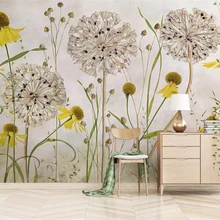 Beibehang пользовательские фото обои современный ретро завод Акварель Ручная роспись модные цветы задний план стены 3d обои росписи