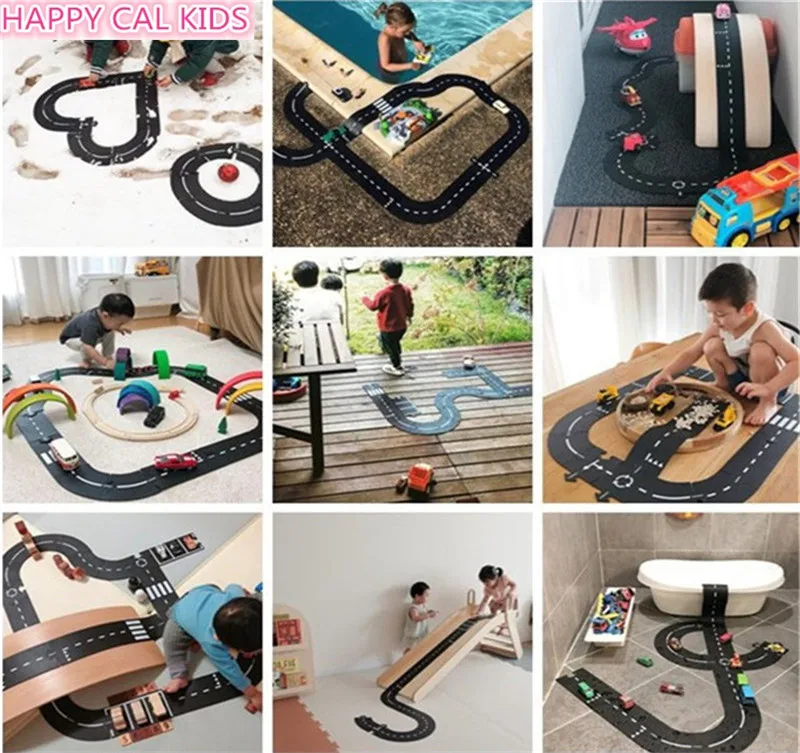 

DIY PVC splice Baby Play Mat Car Track pattern Puzzles Learning Toy Nordic Style Kids Room Decoration Floor Carpet