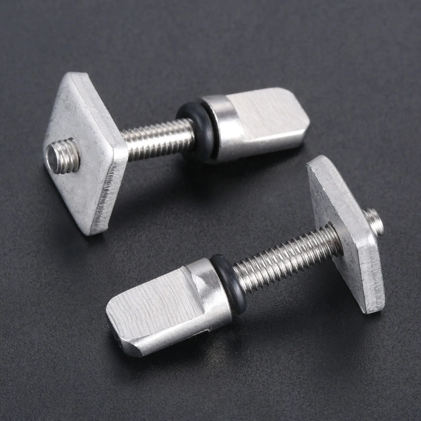 2 Sets Stainless Steel Surfboard Longboard SUP Center Sliding Fin Box