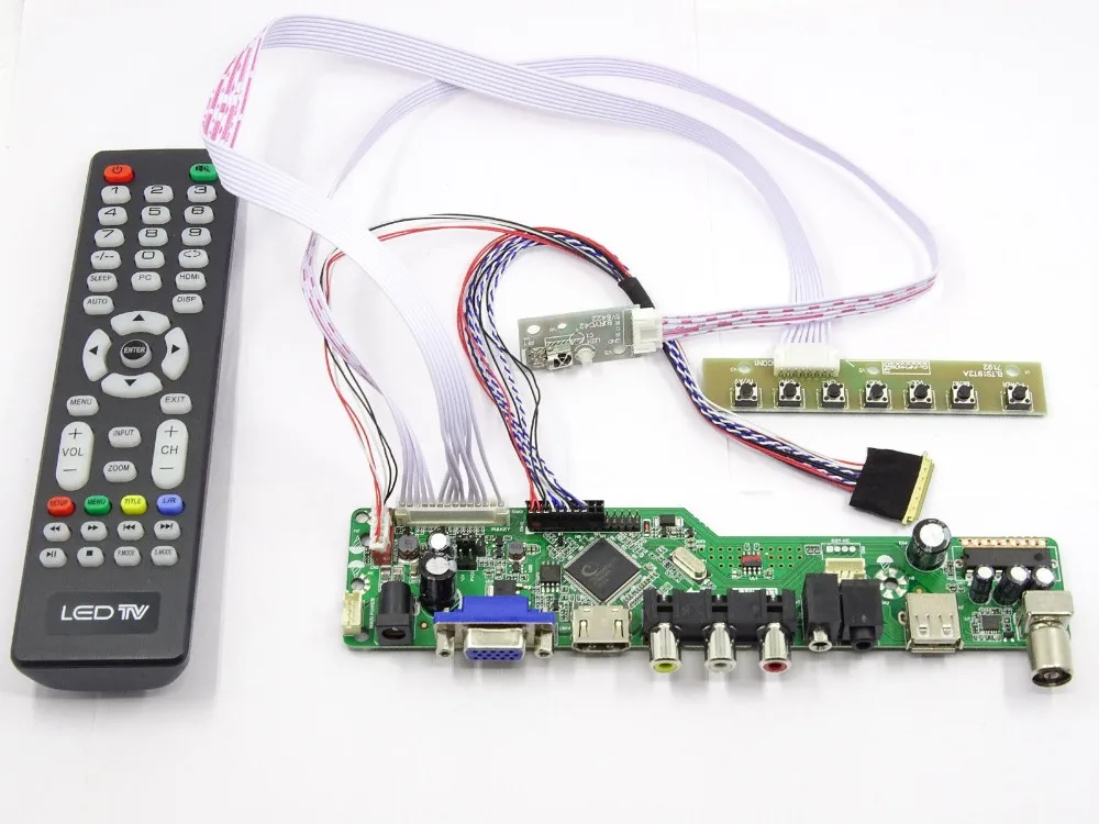 Latumab новый комплект для BT156GW01 V3 V.3 ТВ + HDMI VGA USB ЖК-дисплей светодиодный экран
