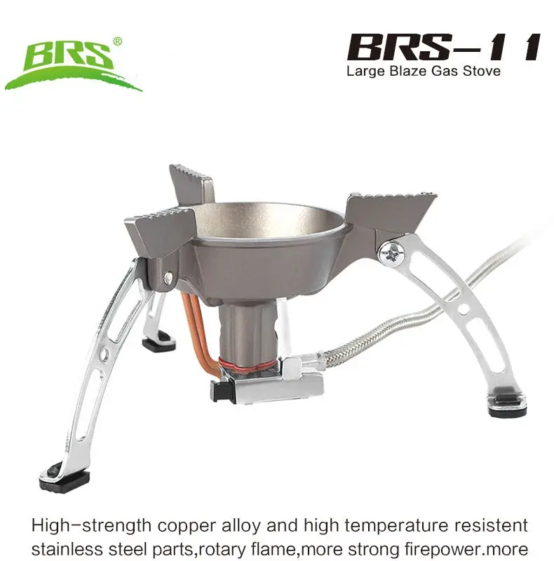 Газовая горелка BRS для кемпинга, пеших прогулок, ветрозащитная газовая горелка для пикника, 250 г/8,8 унций, BRS-11