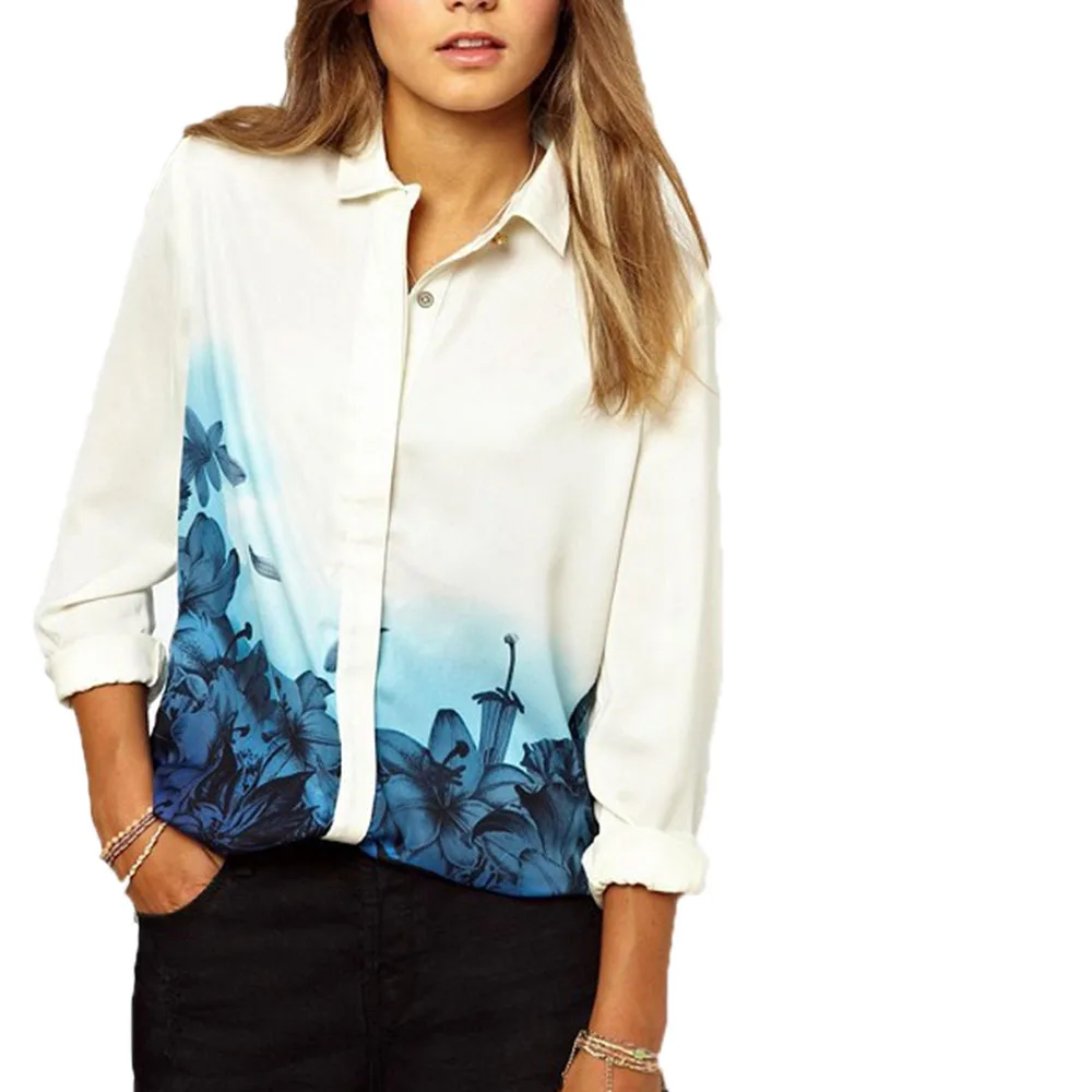 Aliexpress.com : Buy Women Summer Fashion Blue Floral