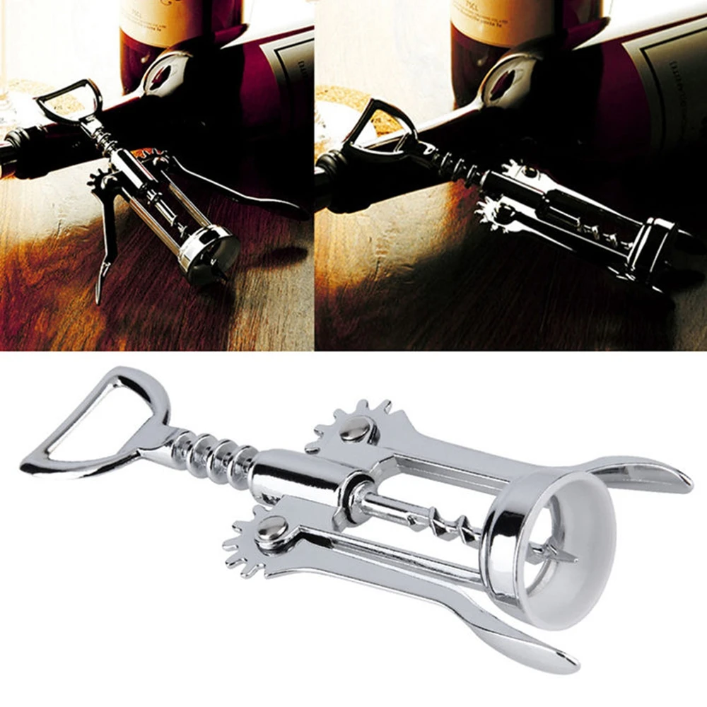 

Stainless Steel Cork Screw Corkscrew MultiFunction Wine Cap Opener OK Beer Cap Bottle Opener Kitchen Bar Tools Accessories