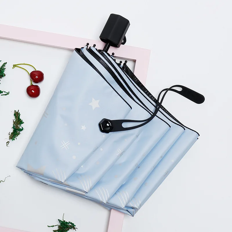 

High Quality Women's Umbrellas Automatic Sunscreen Anti UV Umbrella Rain Women Parasol Female Folding Umbrella Windproof