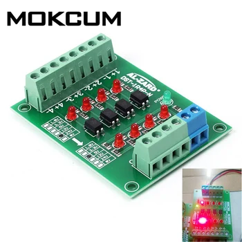 

24V to 5V 4 Channel Optocoupler Isolation Board Isolated Module PLC Signal Level Voltage Converter Board 4 Bit