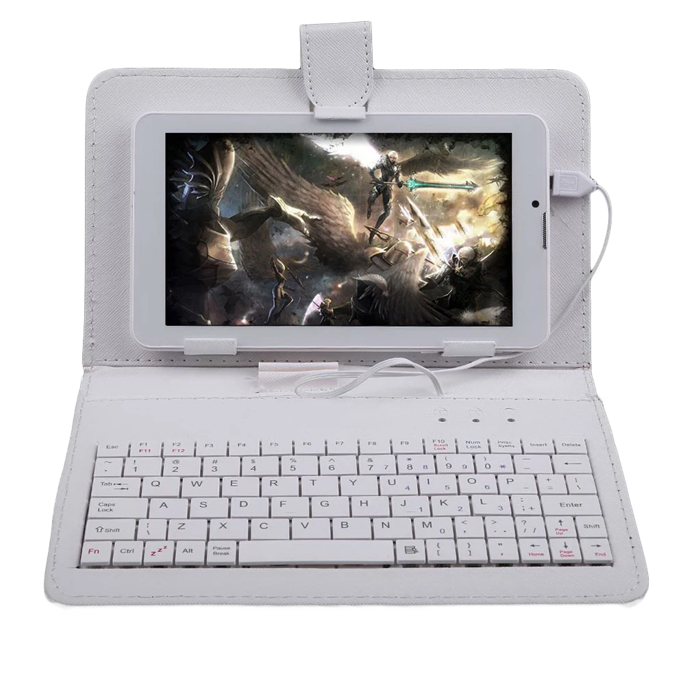 9.7 inch Tablets Universal PU Leather Cover Micro USB Keyboard Case For