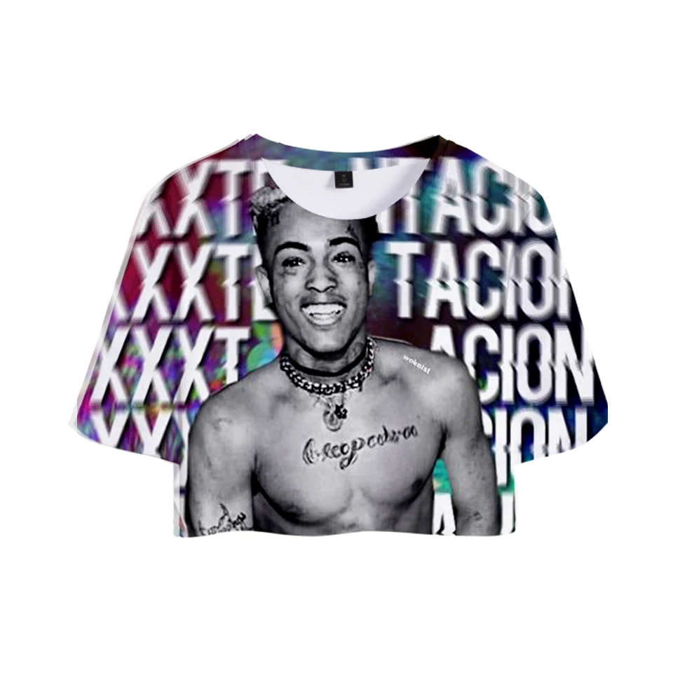 Футболка XXXTENTACION 3D для женщин и мужчин Летняя короткая футболка Милая Женская