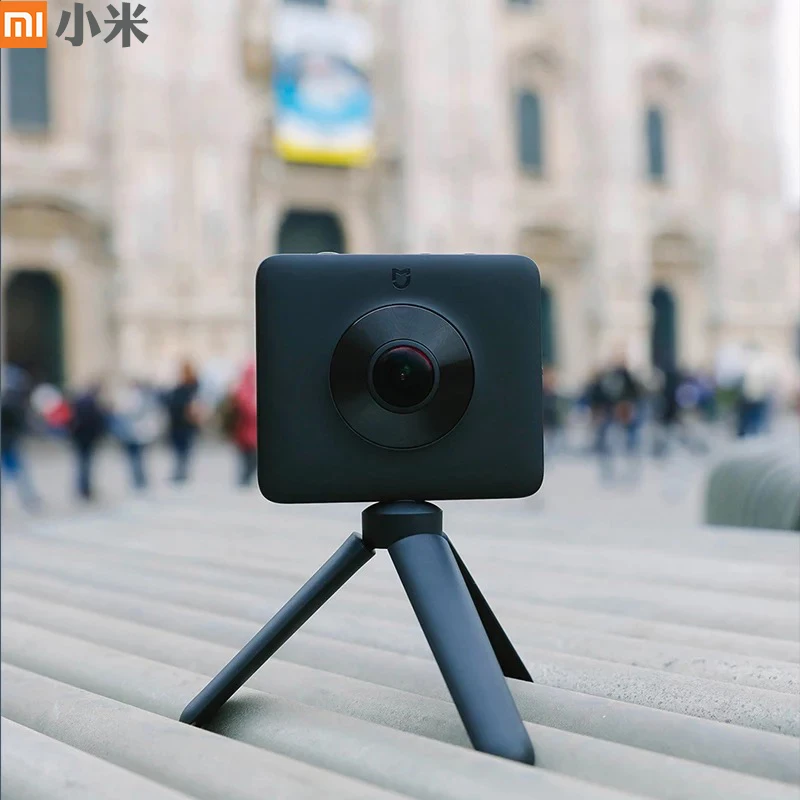 Крепление для спортивной камеры Xiao mi jia 360 Panora Cam 23.88MP Сенсор 3,5 K Запись видео 6-осевой Противоударная английский приложение mi Сфера Очки виртуальной реальности VR камера