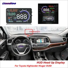 XU50 Liandlee Para Toyota Highlander Kluger 2013-2018 Condução Segura Tela Carro OBD HUD Head Up Display Projetor Parabrisa