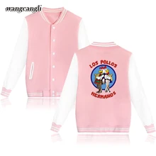 wangcangli 2017 Los Pollos Hermanos Jacket Men and Women Baseball Jackets Famous Band logo Coats Fashion Streetwear clothing 4xl