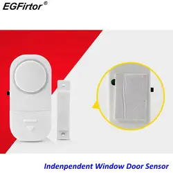 Охранной сигнализации магнитный Сенсор s независимых Беспроводной окна, двери Сенсор Батарея мини домашней безопасности с 90dB Siren