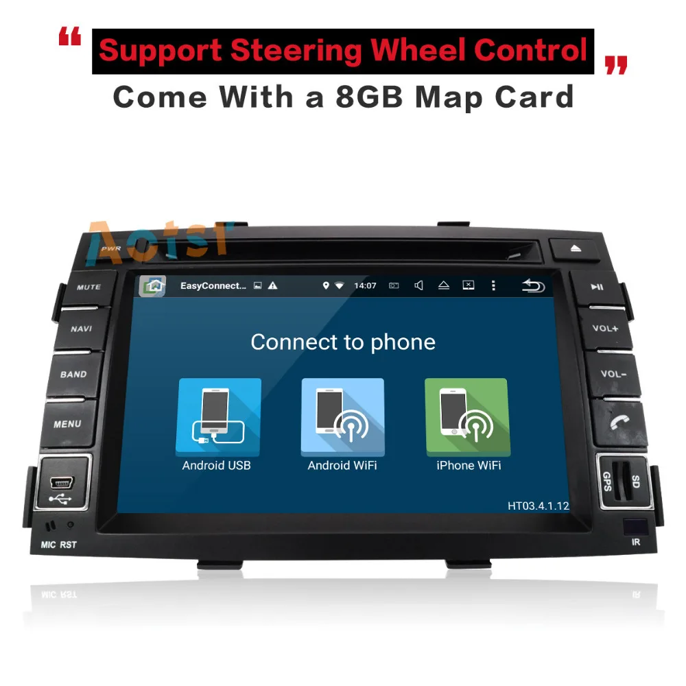 Discount 2G+32G android 7.1 car dvd for kia sorento 2010 2011 2012 2 din in dash car stereo gps nagavition headunit 1