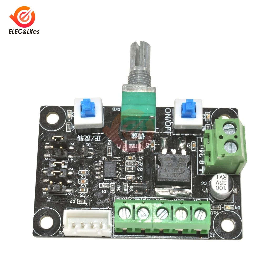 

DC 12V 24V Pulse Signal Generator for Stepper Motor Driver Controller Speed Regulator