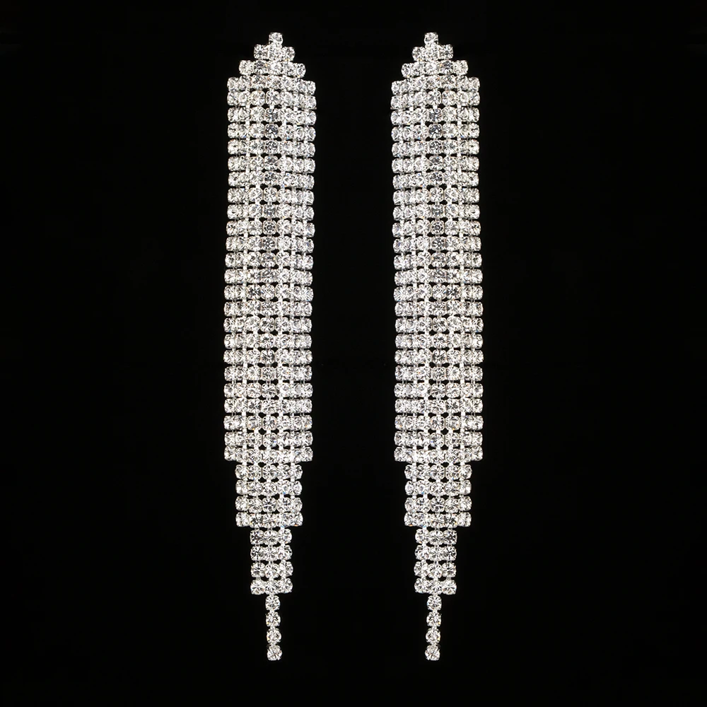YFJEWE Топ кристалл Элегантные ювелирные изделия Летний стиль кулон серьги для женщин позолоченные и посеребренные Свадебные аксессуары E449