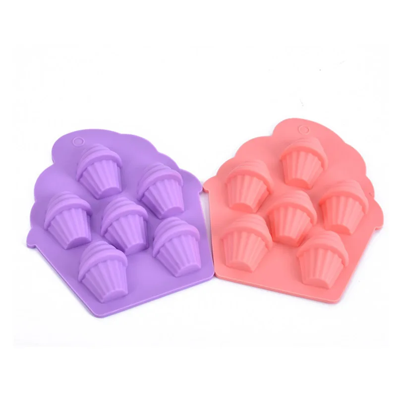 Buy DIY Food Grade Silicone Mold 3D Ice cream Cone Shape Chocolate Fondant