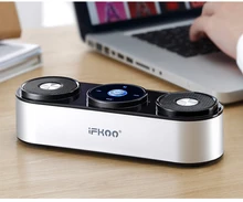 wireless bluetooth speaker metal portable subwoof sound with Mic TF card FM radio AUX MP3 music play loudspeaker