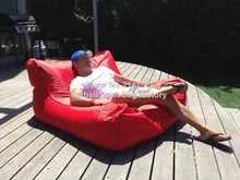 Red garden chair, outdoor floating bean bag sofa seat – water proof and color resistant