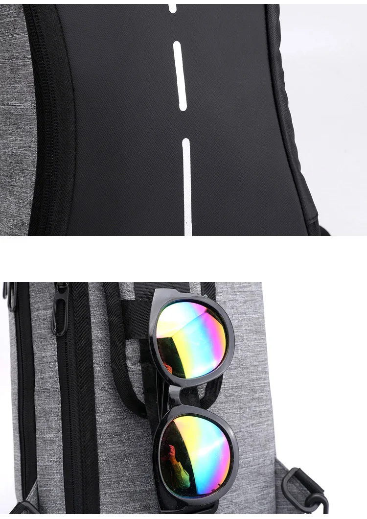 Сумка через плечо мужская сумка с зарядкой Мужская USB нагрудная сумка Диагональная Сумка для писем модная мужская нагрудная сумка на одно плечо