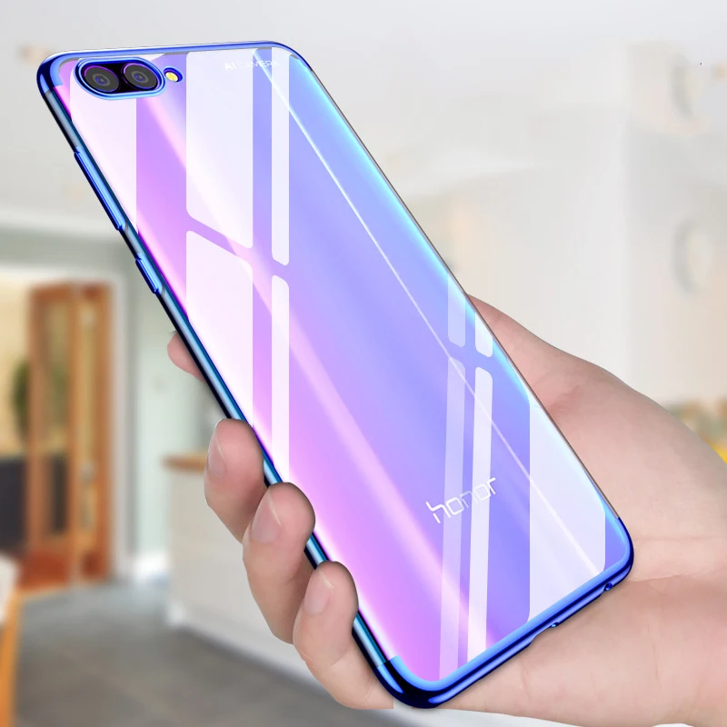 

for Huawei Honor 10 Case Honor 10 Lite Cover Elecplated Silicone Soft Transparent Cover Honor10 Capas for Huawei Honor Play Case