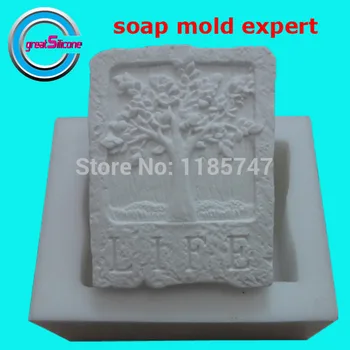 

Life Tree Design Soap Mold Odorless Silicone Mold for Handmade Soap Making