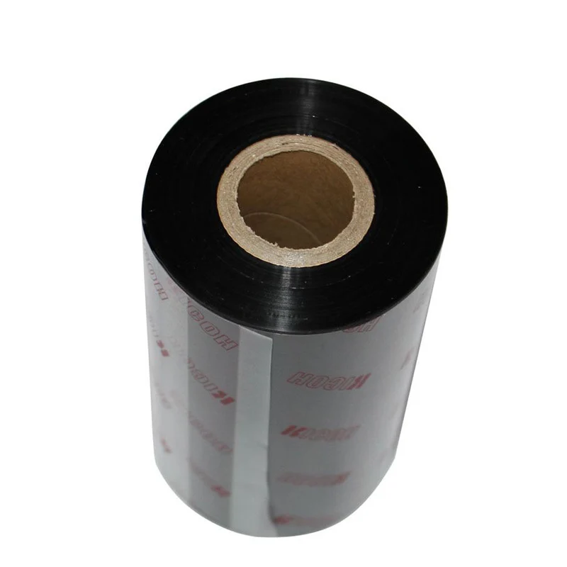 110mm*300m Original RICOH resin ribbon for barcode printer to printing jewelry labels provide custom other size and color ribbon
