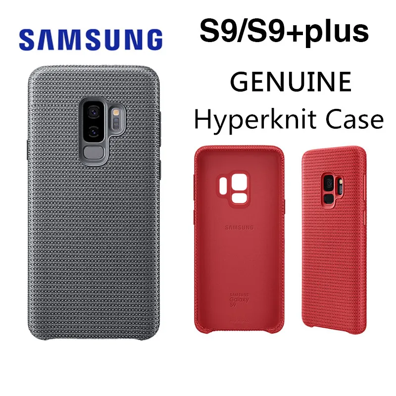 

Genuine Samsung Galaxy S9 S9 PLUS Hyperknit Protection Cover EF-GG960FREGUS Grey Red Anti-slip Case EF-XG960 XG965 Anti-knock