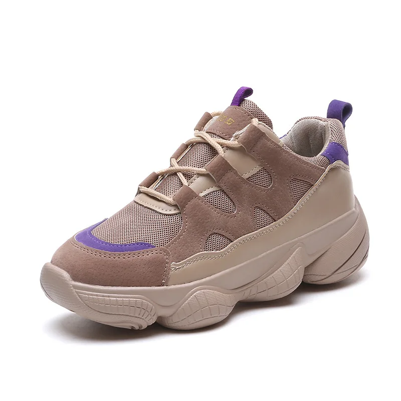 

Aidenkid 2018 new Women's Old dirty Shoes Vulcanize Sneakers lattice Lace Up Soft Wild Thick Bottom Wear-resistant Casual Shoes