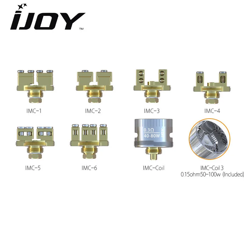 

1PCS/LOT Electronic Cigarette IJOY IMC Coil RDA BASE Atomizer Heads for ijoy RDA rebuildable Tank Vape Mod Box Mod kit Vaporizer