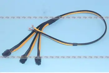 

S7 to Triple 3X PCI-E PCIe PCI Express 6Pin GPU Graphics Card Splitter Power Cable Cord for BTC miner Machine Bitcoin Litecoin