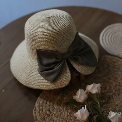 BINGYUANHAOXUAN Женская пшеничная Панама летняя соломенная шляпа Новая мода - Цвет: 1