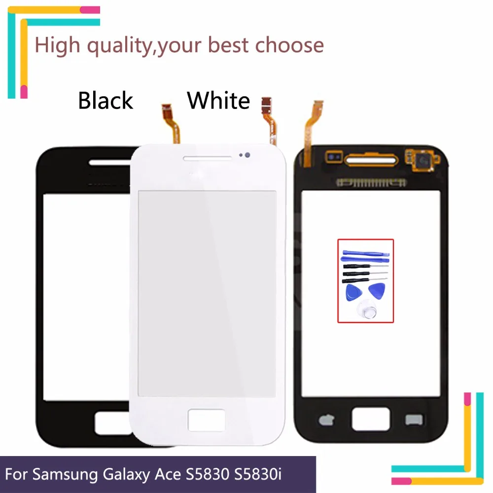 

3.5" New S5830 touch screen For Samsung Galaxy Ace S5830 S580i GT-S5830 GT-S5830i TouchScreen Sensor Digitizer Glass Lens Front
