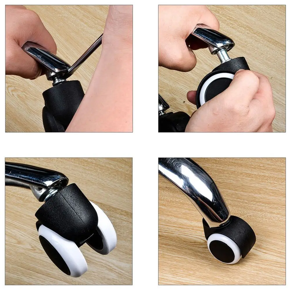 

4pcs 2inch Mute Replacement Office Chair Caster Wheel Swivel Casters Rolling Rollers Wheels Home Furniture Hardware