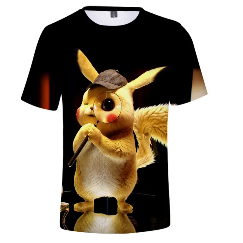 

Summer Baby Boys Short Sleeve T Shirts Cartoon Avengers Pokemon Pikachu Print3D Print TShirt Children Kids Girl Tops Tees