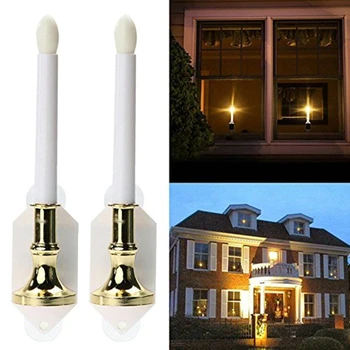 

2/4Pcs Led Candle Solar Light Flameless Flickering Candlestick Lamp Romantic Window Wall Lights Garden Indoor Lamps Decoration