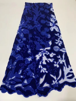 

Latest Net French Lace Material High Quality French Net African Lace Fabric Nigerian Wedding 3D Flower Lace CD93