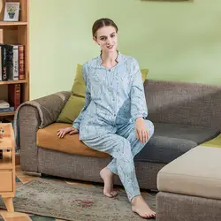 2018 модная одежда для беременных Пижама для беременных Костюмы костюм Свободная Пижама Мама Кормящих Пижама осень-зима