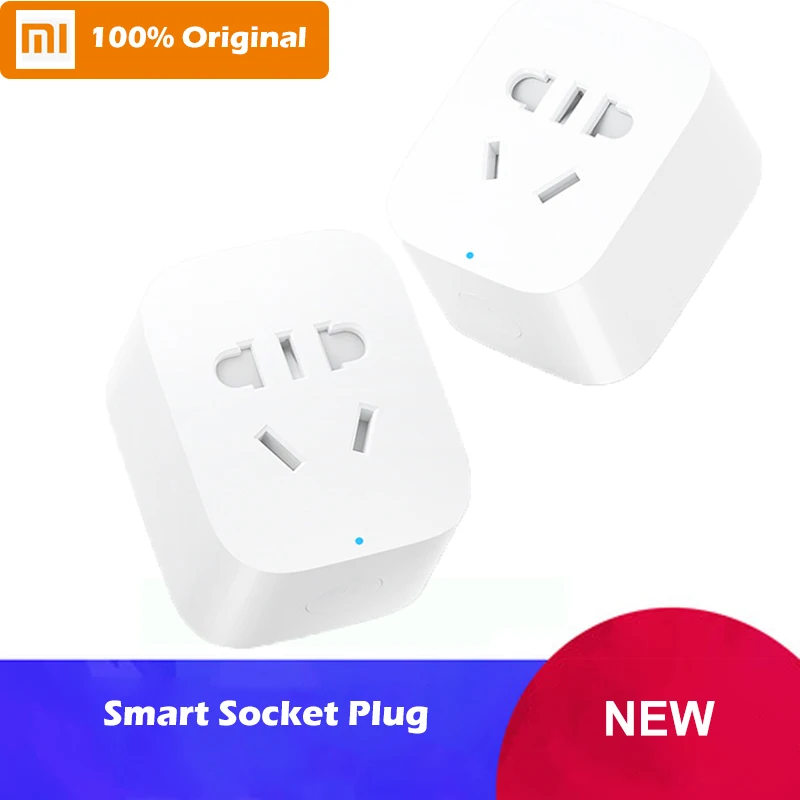 

Original Xiaomi Smart Socket Plug WiFi Wireless Remote Socket Adaptor Power on and off with phone
