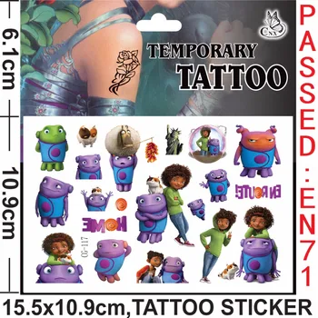 

4PCS/lot temporary tattoo sticker of the aliens theme stickers for children party present, kids birthday present, party favor