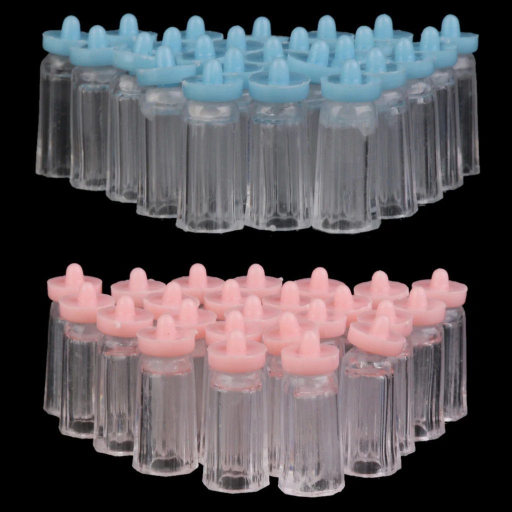 New Hot Plastic Mini Baby Milk Bottles Baby Shower Favors 24PCS Candy