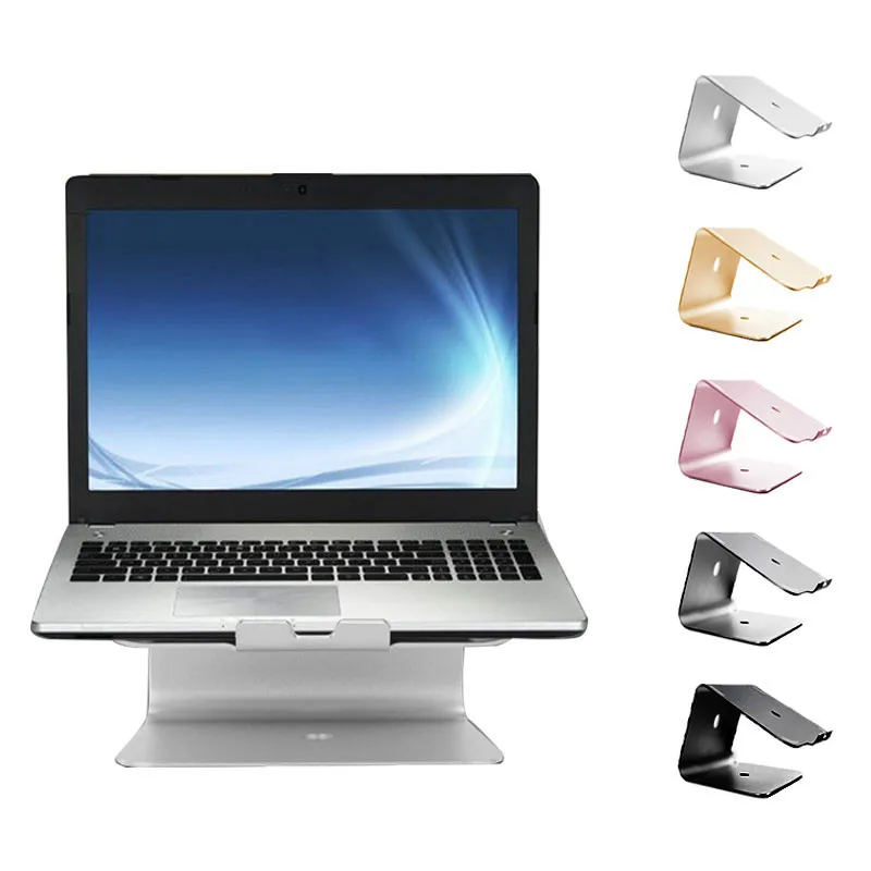 

Aluminium laptop Desktop Holder Stand For Macbook Air Pro Ergonomics Notebook Cooling Riser Support For 11-17 inch Laptop Stands